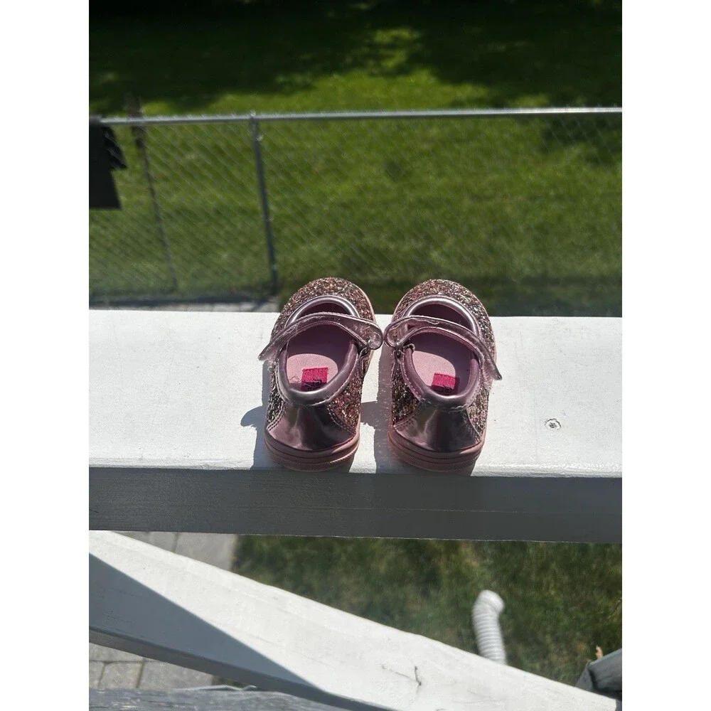 Rachel Shoes Girls Pink Glitter Mary Jane Shoes Size 5 Toddler